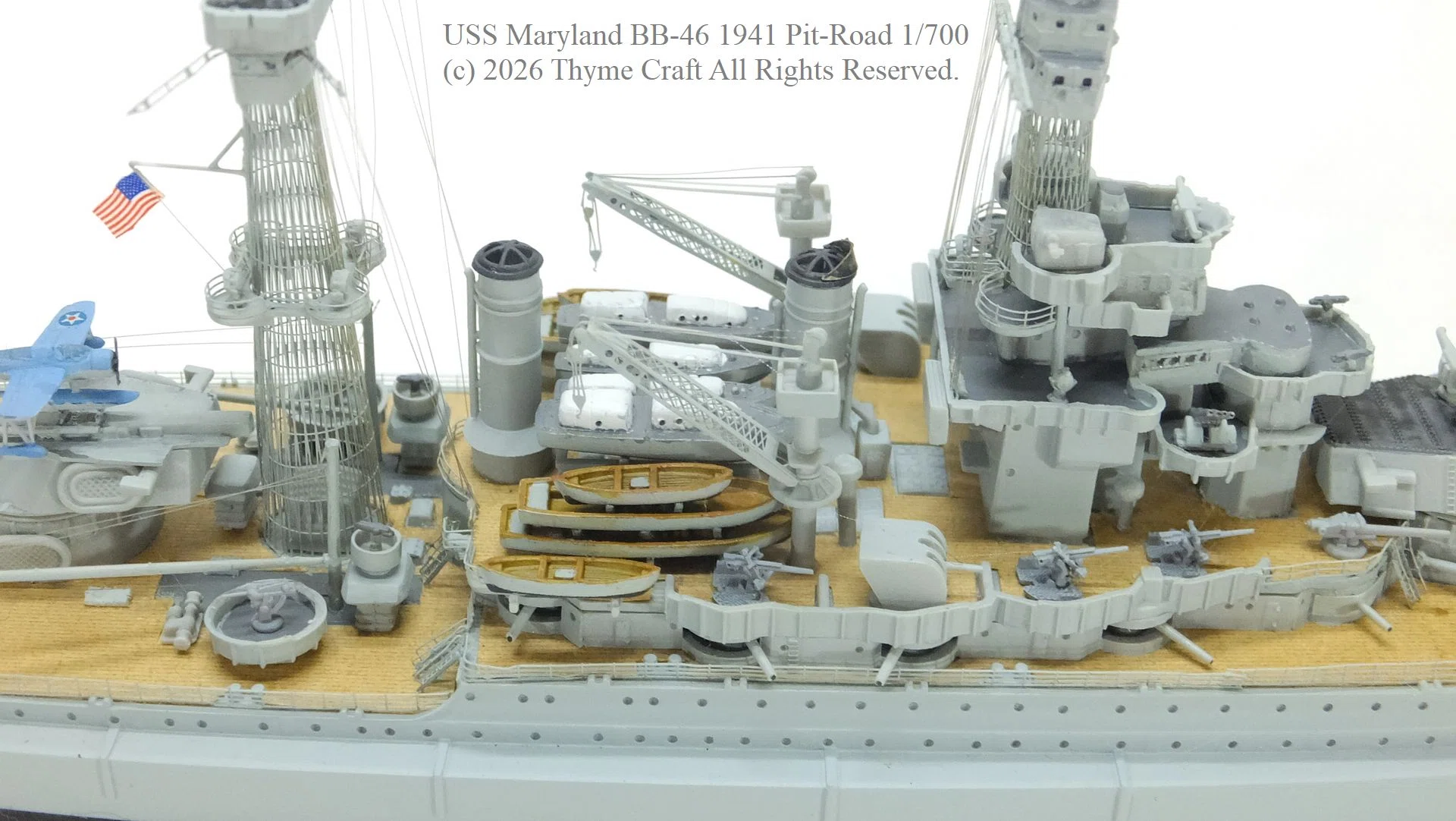 戦艦メリーランド　甲板材製マネークリップ USS Battleship BB46 Maryland 1941 アメリカ海軍戦艦 メリーランド