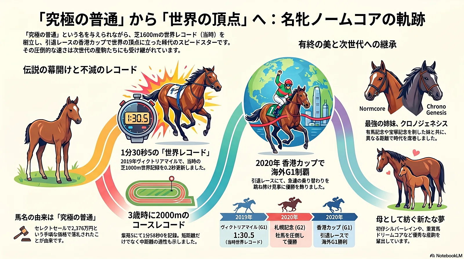 ノームコアとはどんな馬？「究極の普通」が刻んだG1勝利の軌跡と血統・現在を徹底解剖