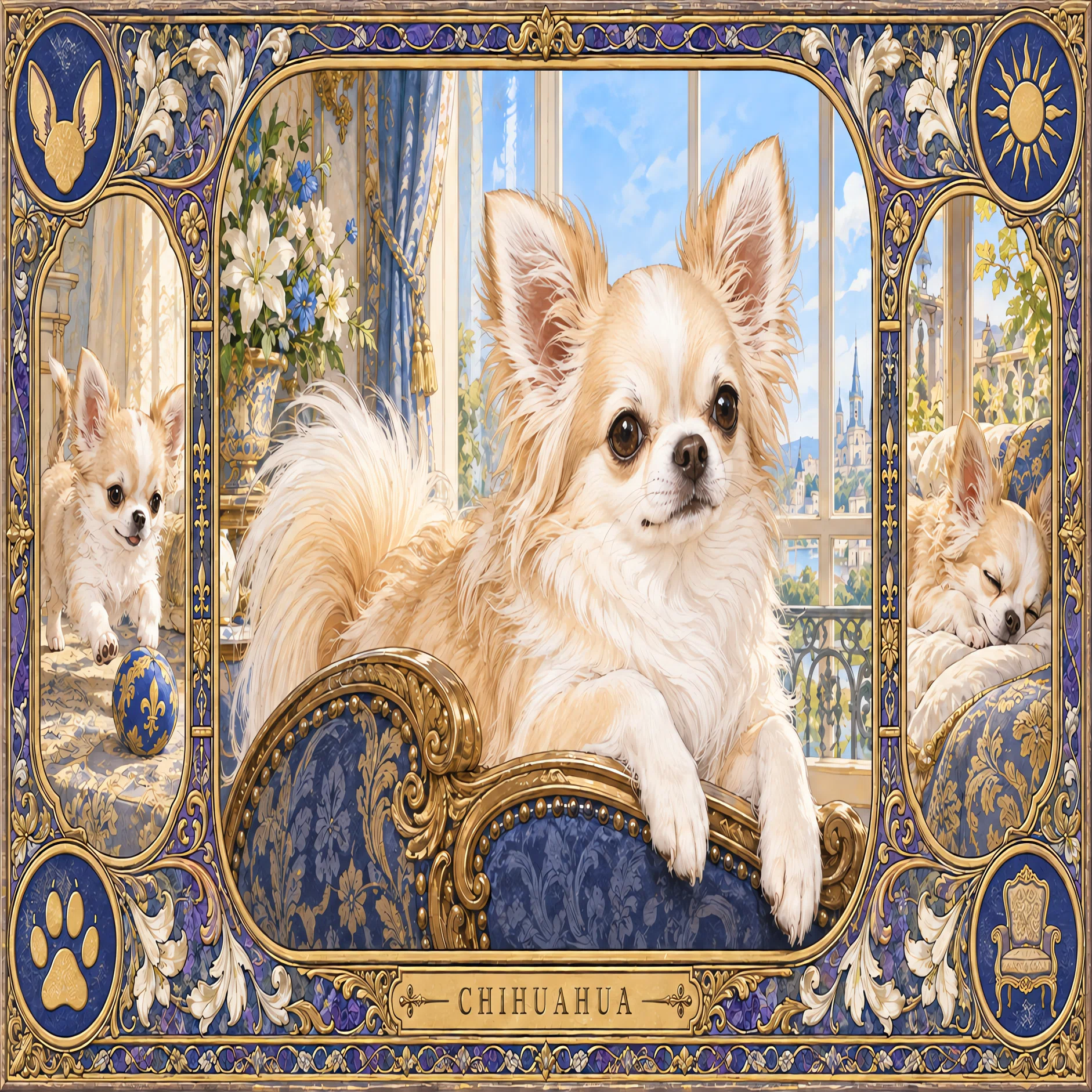描くイヌ1】 柴犬・トイプードル・ダックスフンド・チワワ