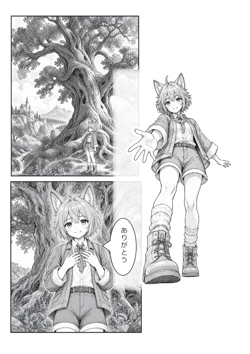 Manga drawing app with Codex. Tried local drawing with Qwen-Image-2.1｜なにわか