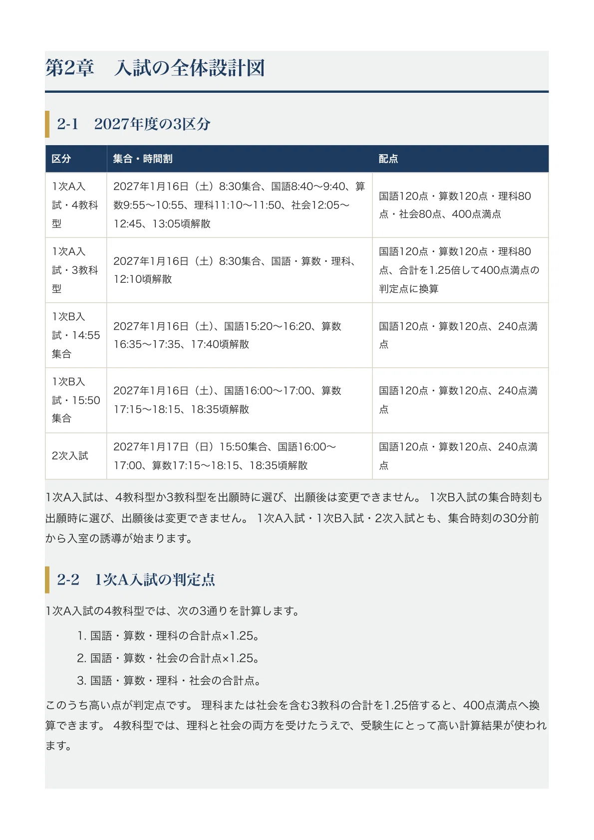 帝塚山学院泉ヶ丘中学校】中学入試対策ガイド〔2027年度受験〕｜1次A