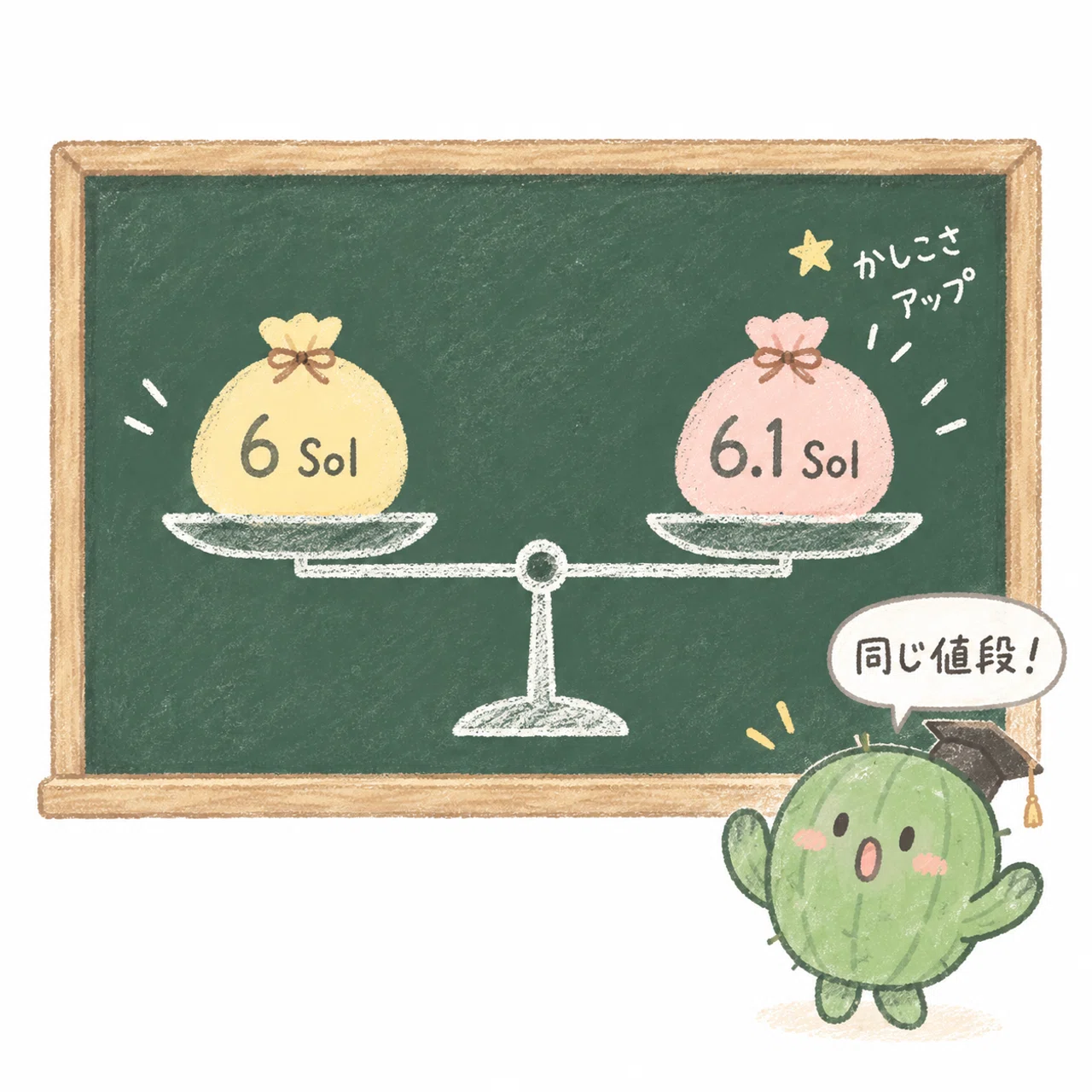 6 Solと6.1 Solの標準APIの読み書き価格は同じ
