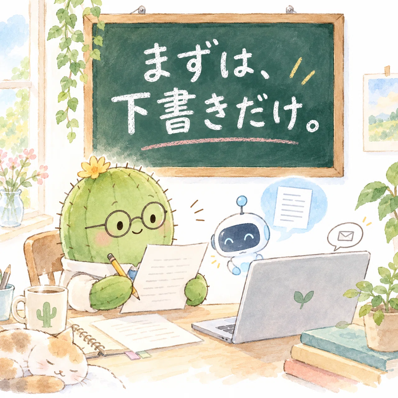 AIへの不安を一つずつ具体的な対策へ変えるサボテン先生