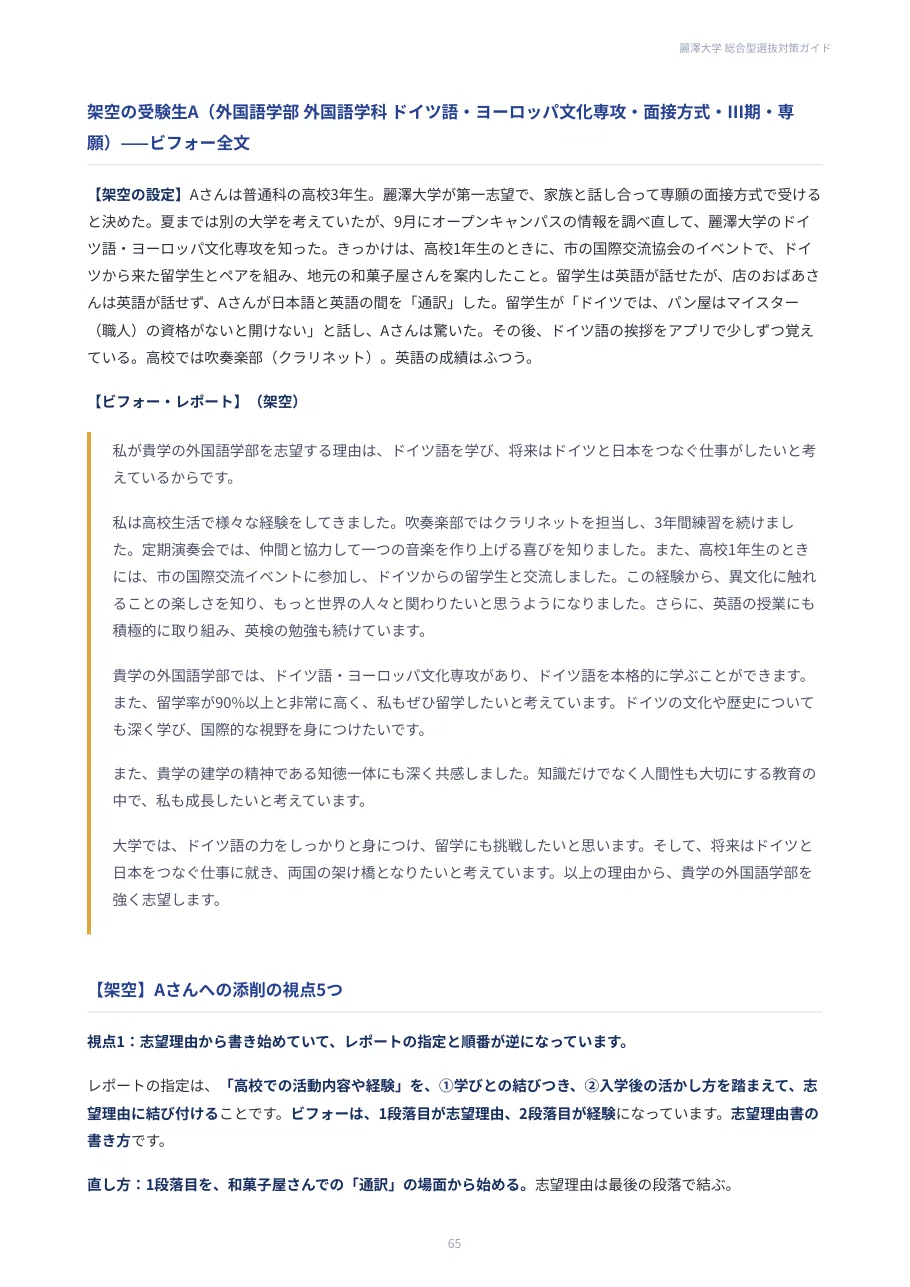 [Reitaku University] Comprehensive Selection Preparation Guide (112 ...