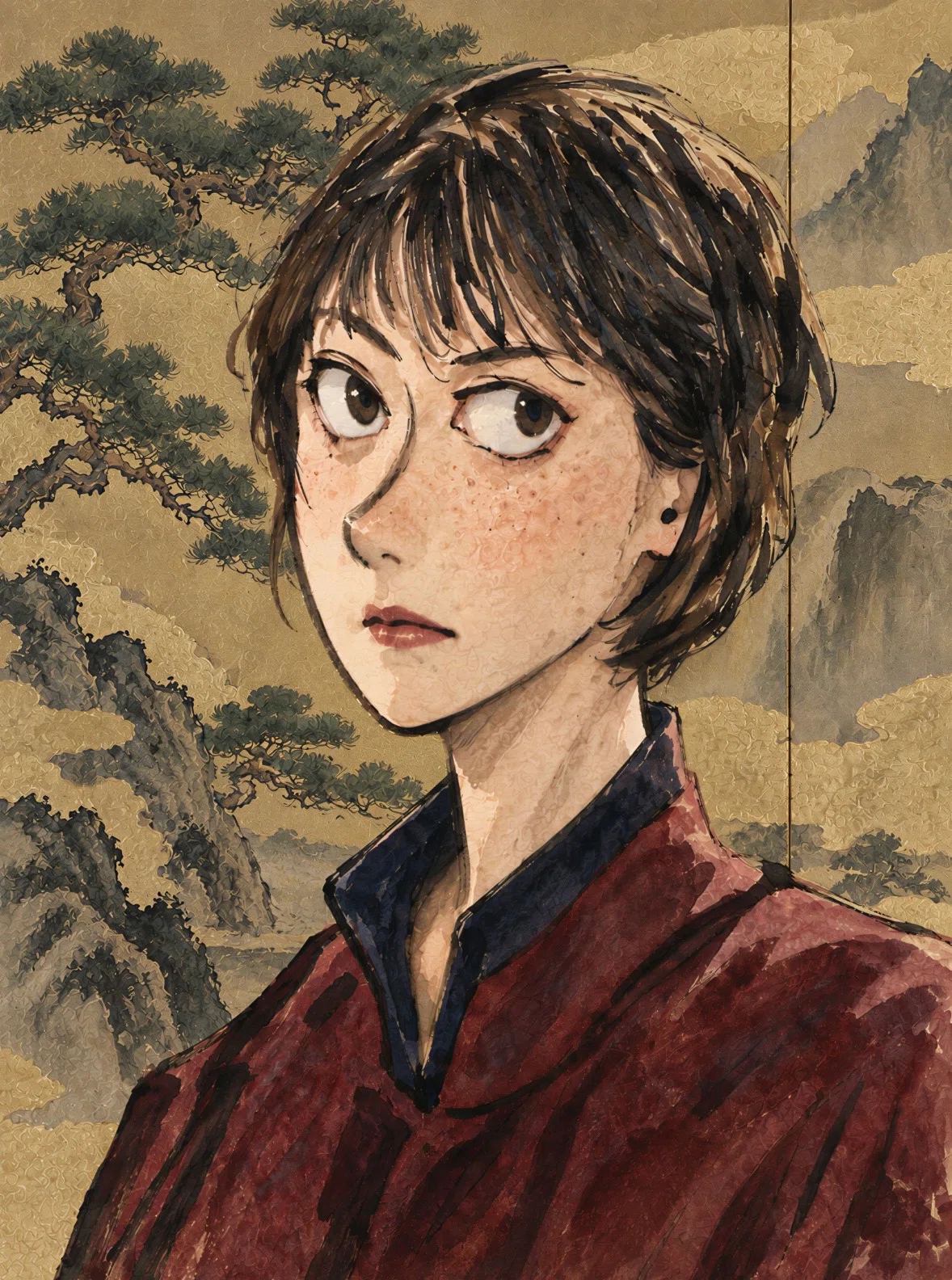 AI Finishing of Hand-Drawn Rough Sketches｜K_Kameno