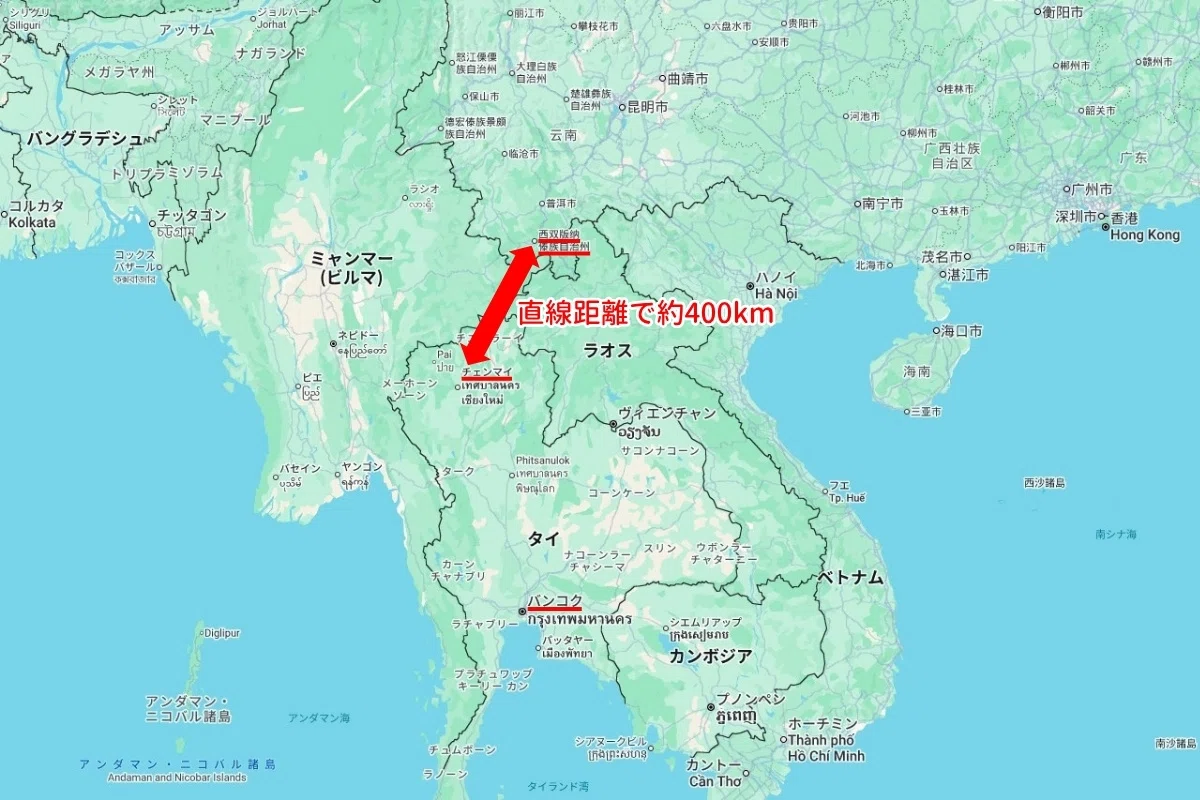 タイと中国のランタン祭りの開催場所