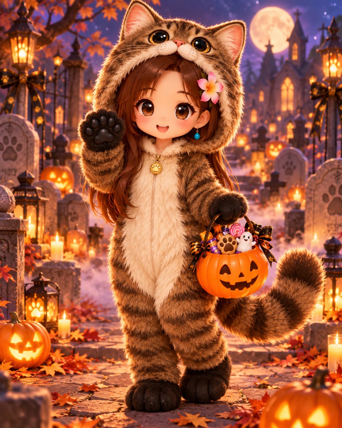 ハロウィン🎃ニャンズ着ぐるみプロンプト【ニャンゴスター🐾バージョン