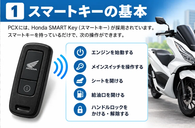 How to Use the PCX Smart Key [2026 Edition]｜ムート