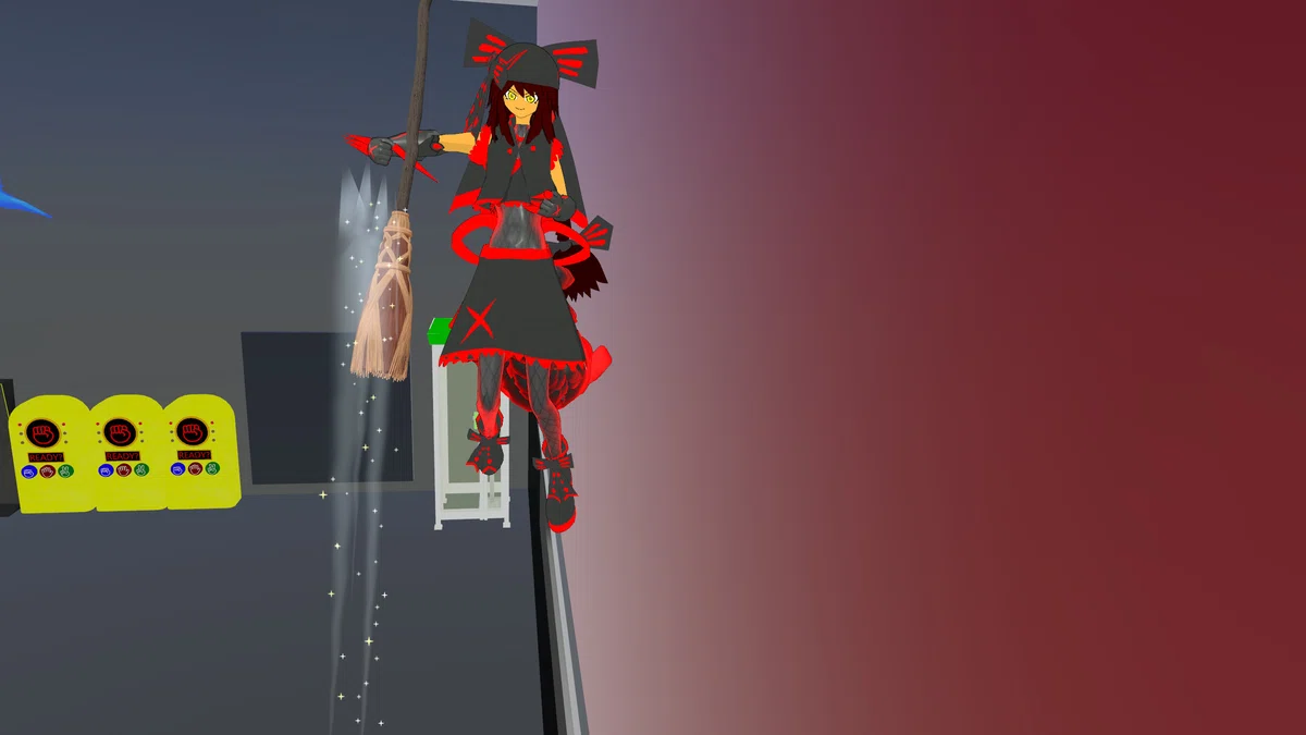 [VRChat] I tried playing with a free broom and visited the Byebain ...