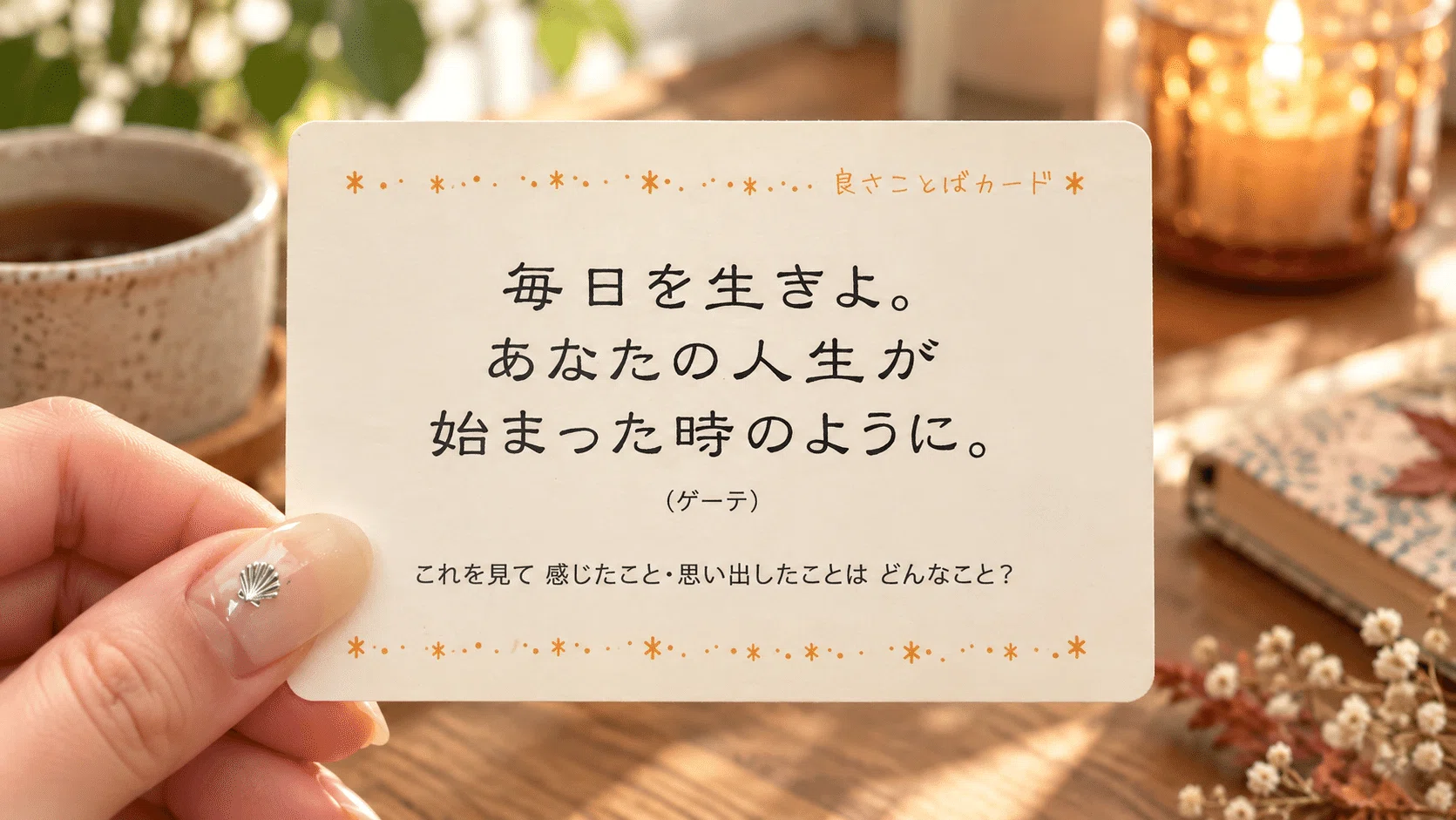 どんぐりの背比べ｜10/3(土)下弦の月から1週間のよさカード｜Glass