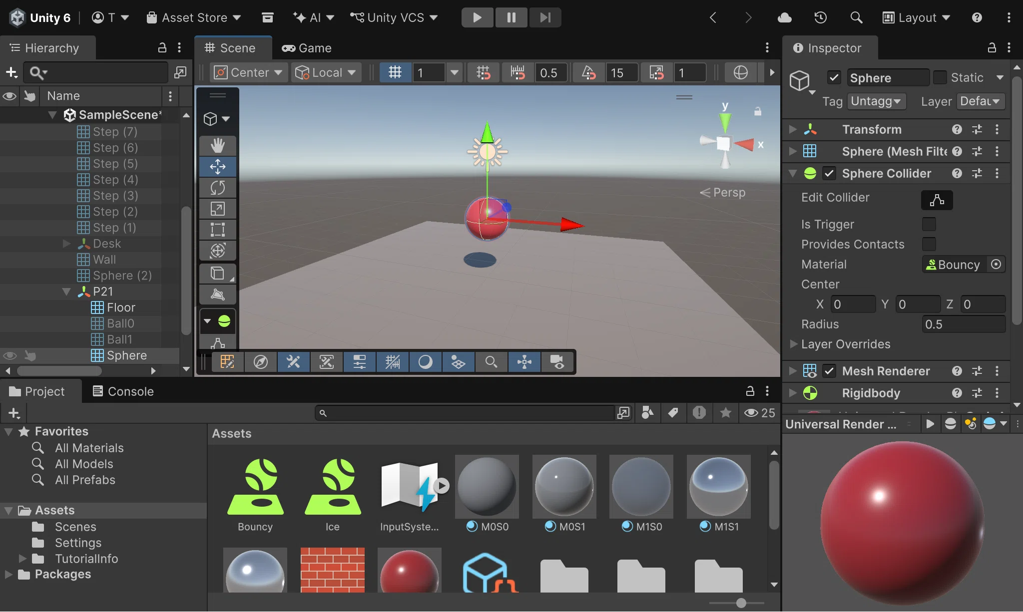 【Unity基礎 第21回】跳ねる・滑る（物理マテリアル）：スーパーボールと氷の坂を作る（所要12分）｜toriboy
