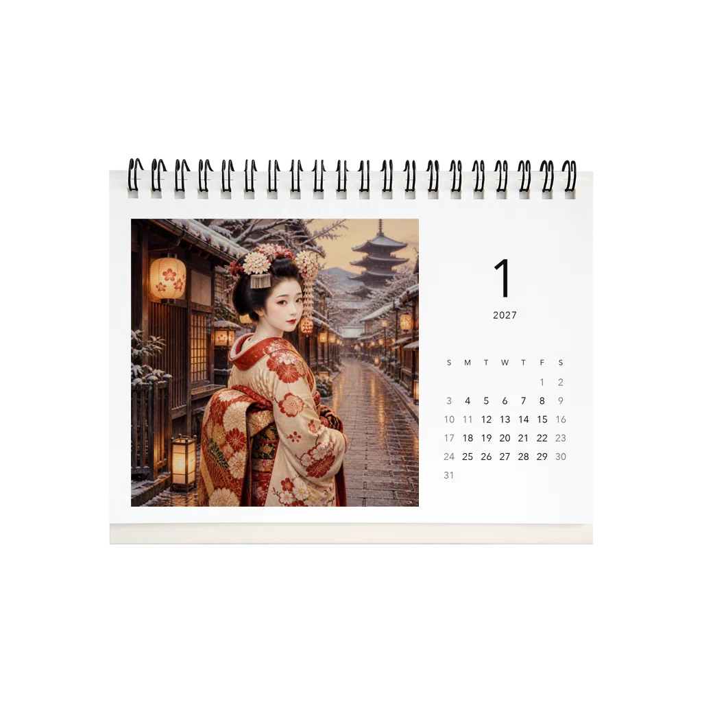 京都の舞妓さんの2027年カレンダー｜kenken