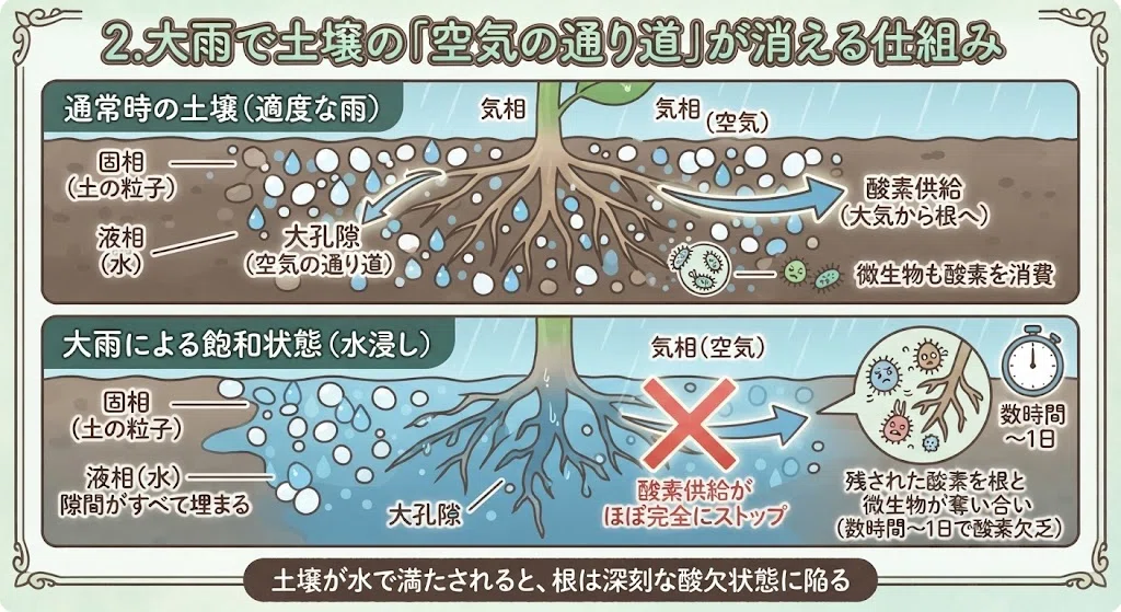Why do crops wilt after heavy rain? Soil management and moisture damage ...