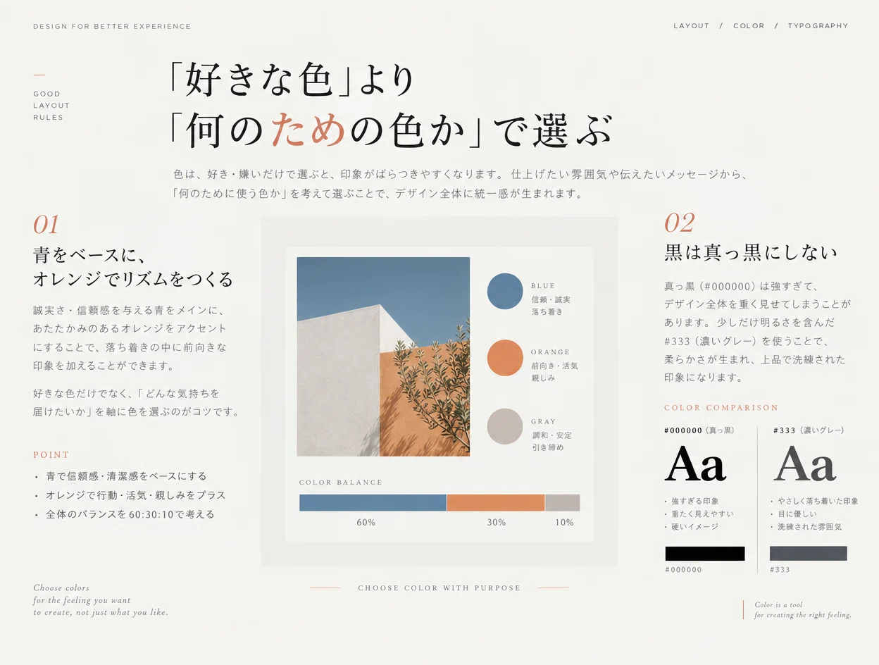 Color schemes are determined by three colors and their proportions｜しま ...