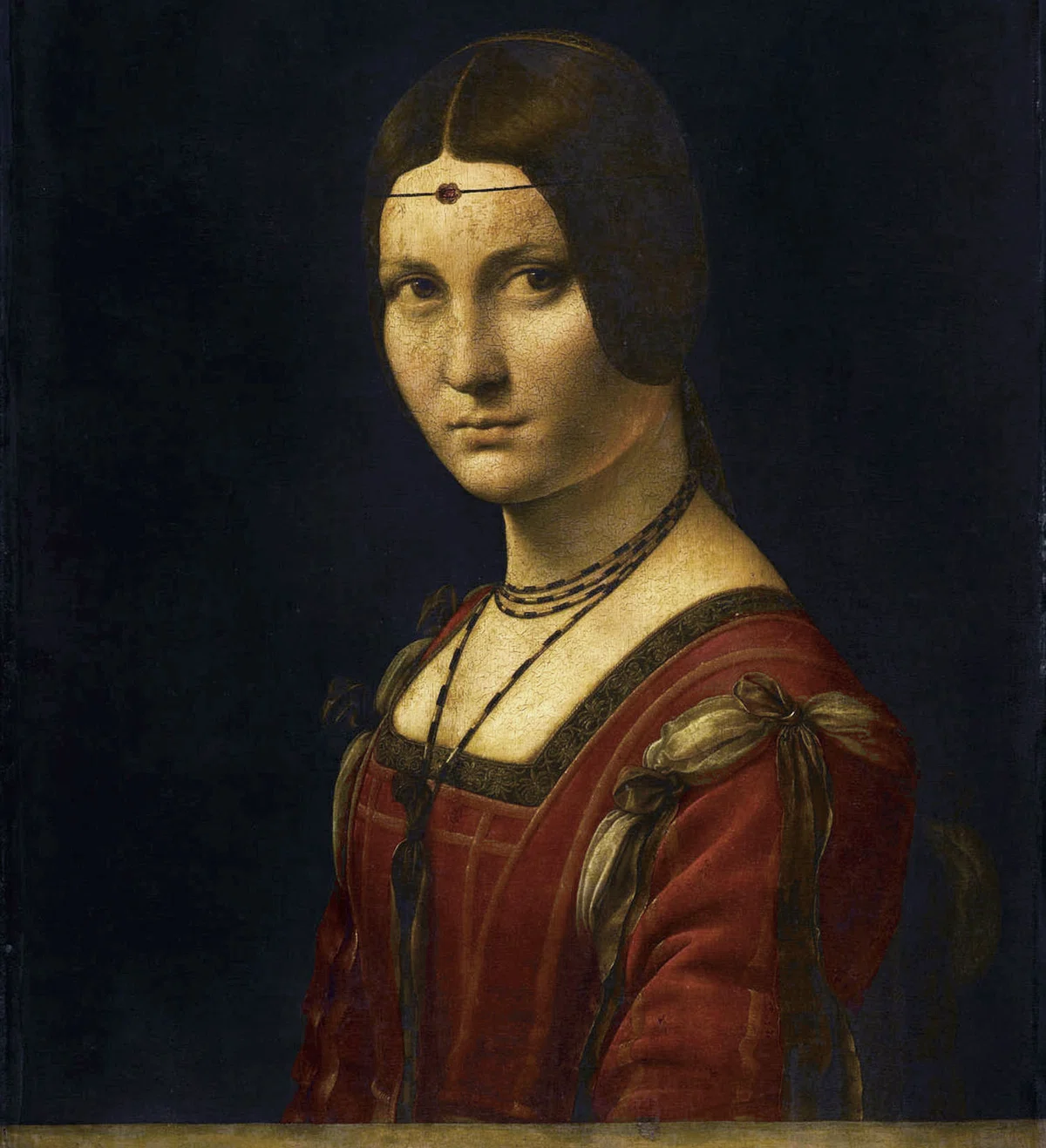 ルーヴル美術館展②レオナルド・ダ・ヴィンチ《女性の肖像》1490-97