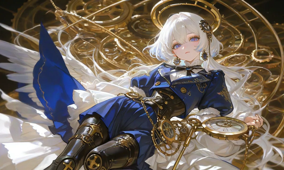 Interlocking Rods Mechanism スチームパンク×天使プロンプト配布|Razania_03