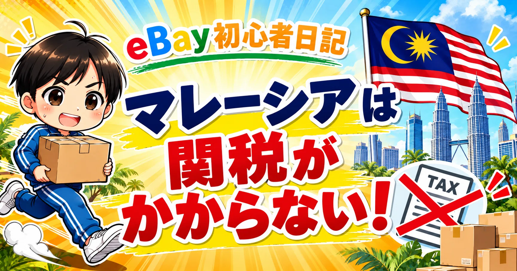 [eBay Beginner Diary #223] Malaysia has no customs duties! But can't ...