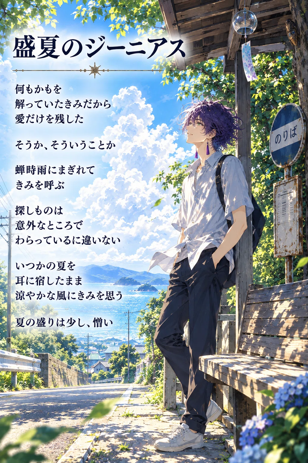 詩画集141 夏の都｜水守わをん