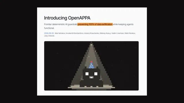 Secure Session Example Image Sessions that read private data cannot send it out: Open Appa applies ...
