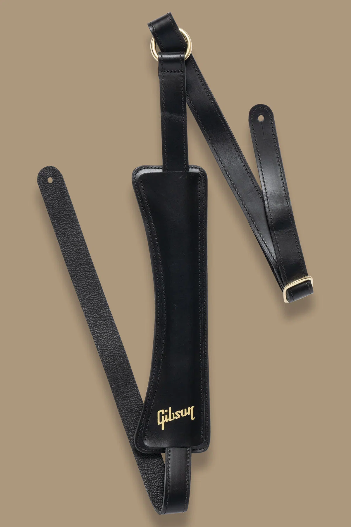 Gibson 純正ストラップ 黒 ギブソン ブラック 人気のブラック！ギブソンUSA製の耐久性とヴィンテージ感を兼ね備えた