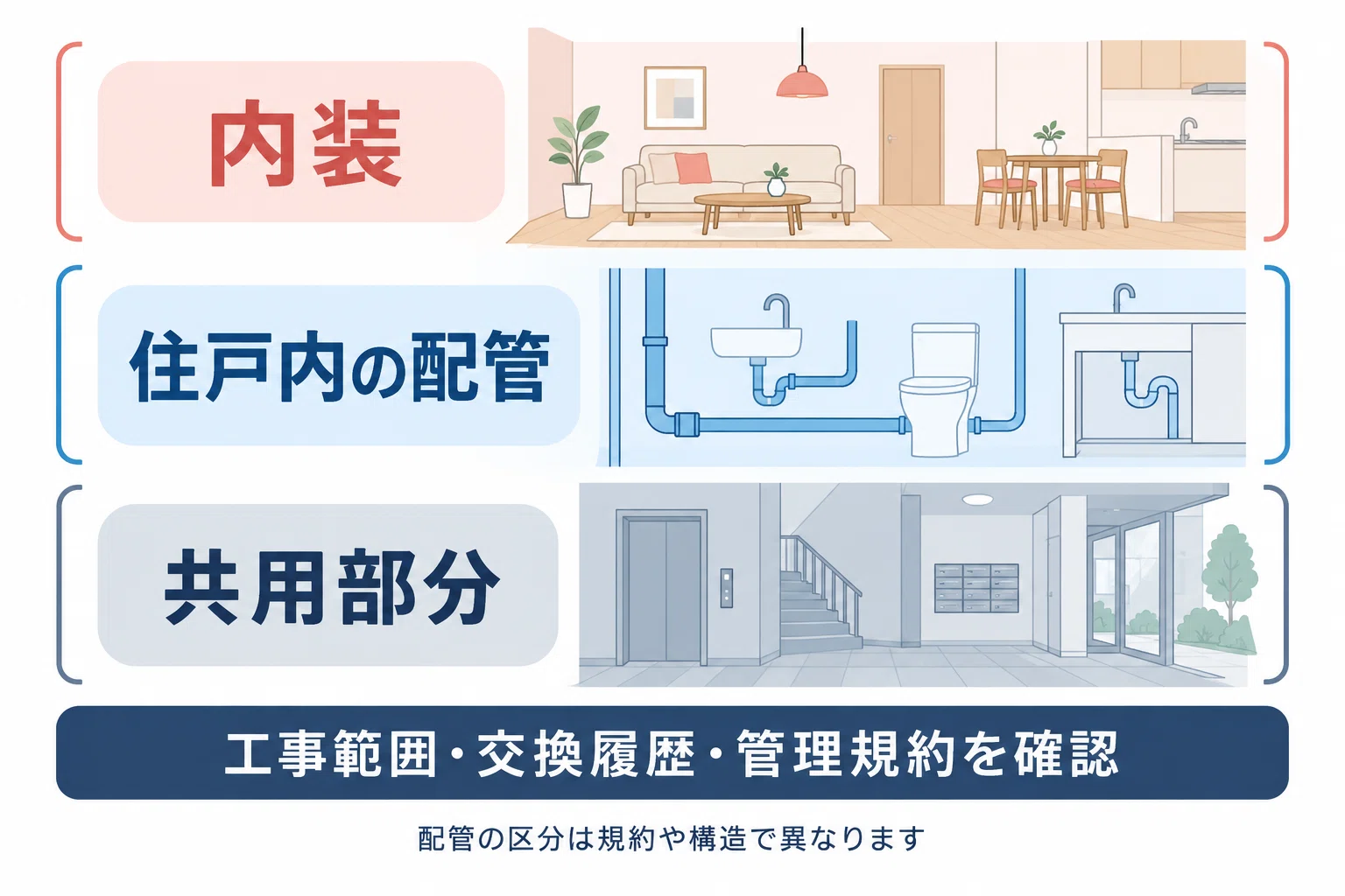 vol.61 | Are the pipes new even in a renovated apartment? Scope of work ...