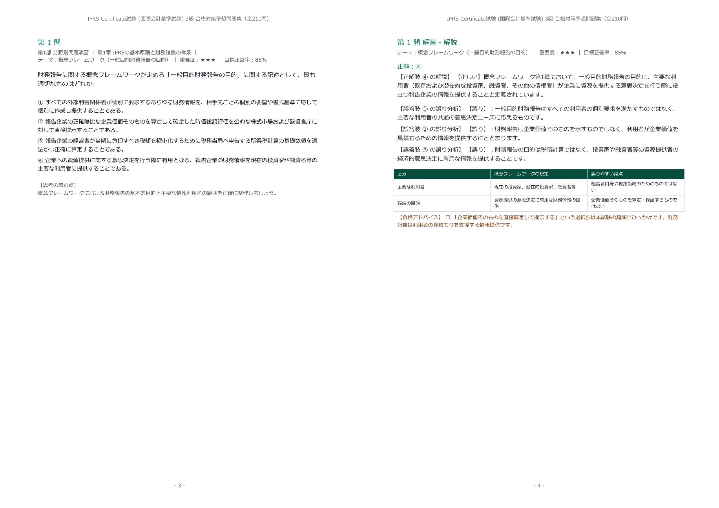 2026年最新版】IFRS Certificate試験 (国際会計基準試験) 3級 試験対策