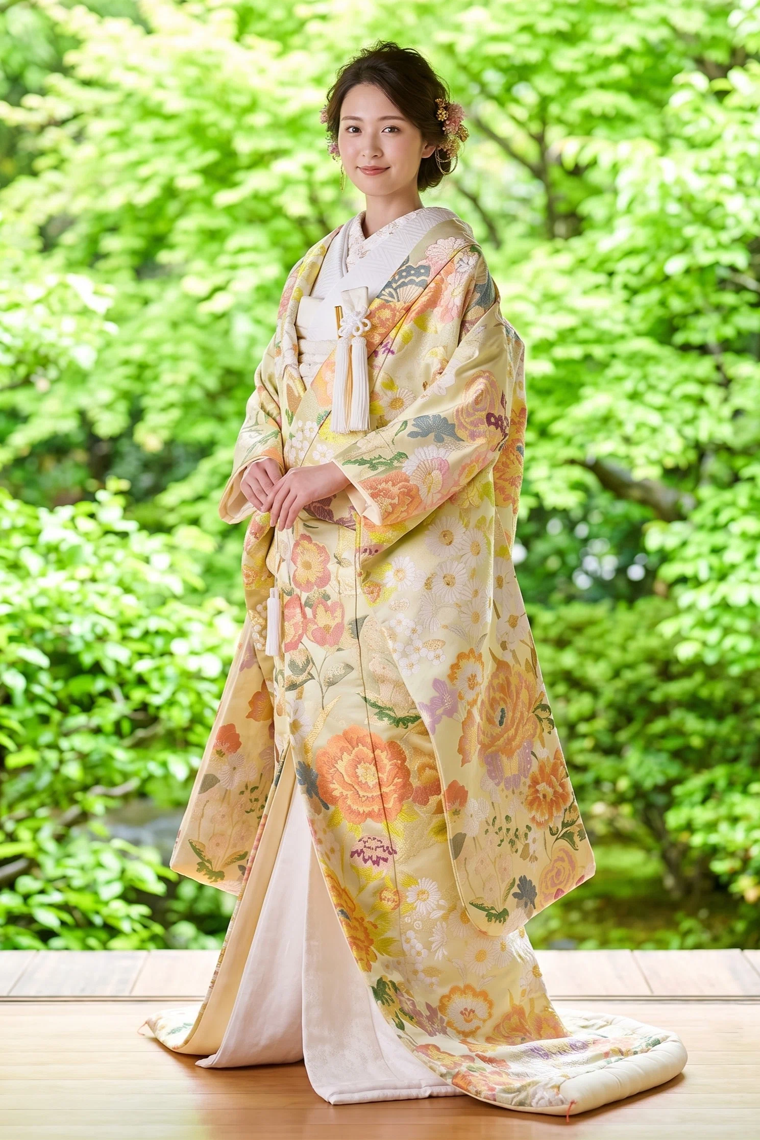色打掛の文様を知る｜鶴・鳳凰・孔雀・花車など、気に入った一着を