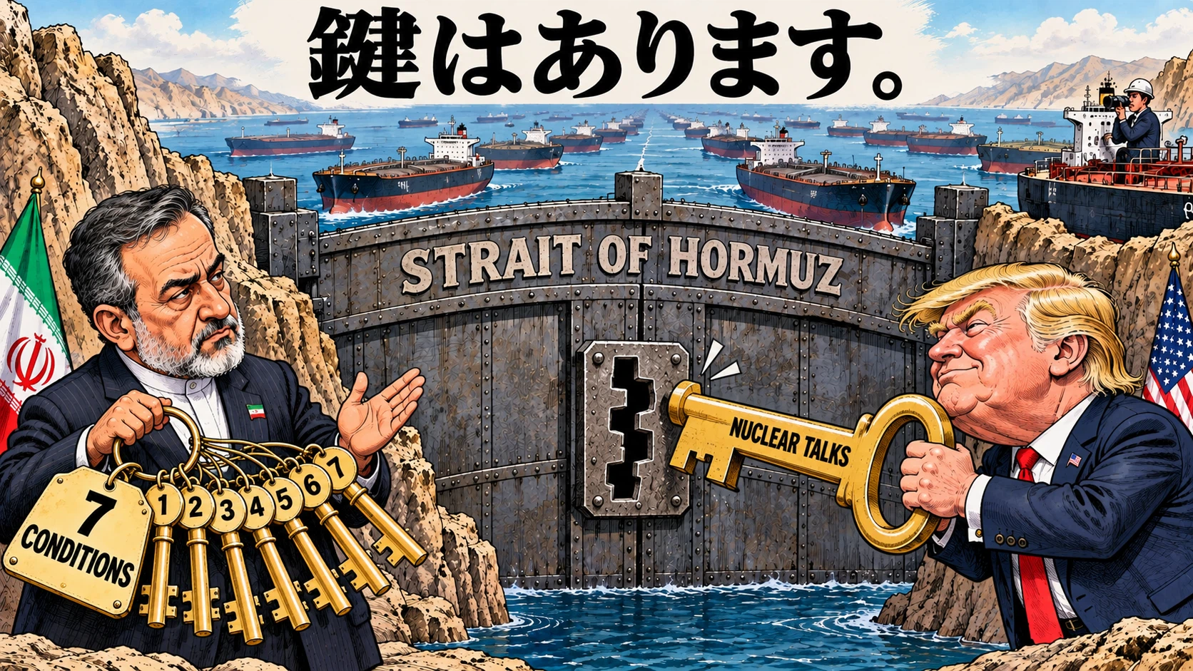 Gate Insert Key The keys exist. — The 'seven keys' that won't open the Strait of Hormuz ...