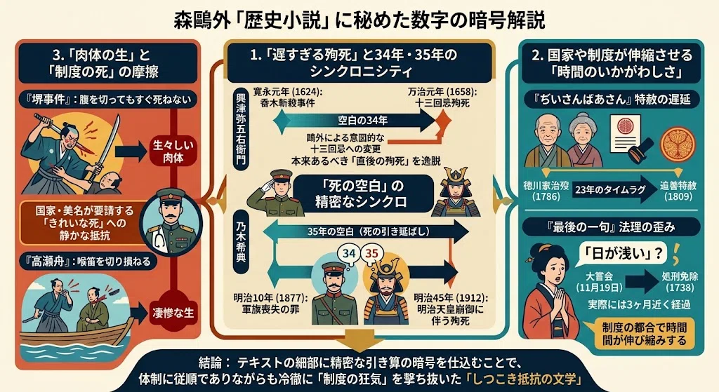 興津弥五右衛門の遺書』初稿における時空の歪曲――「十三回忌」という