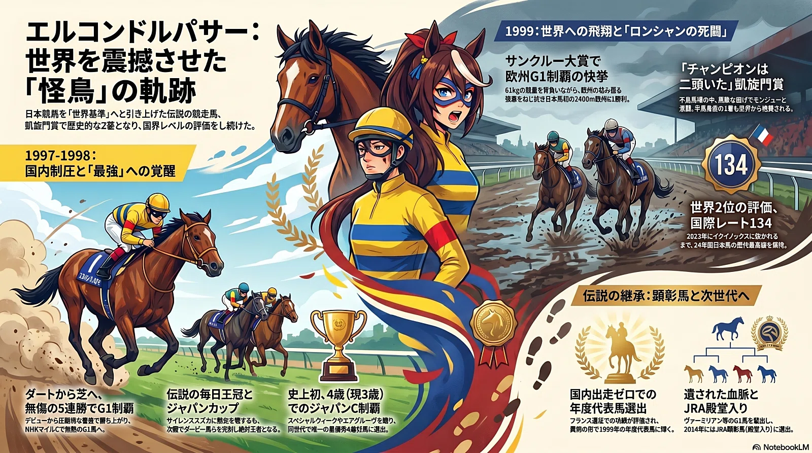 エルコンドルパサー -世界へと羽ばたいた翼-｜ハサミおじさん