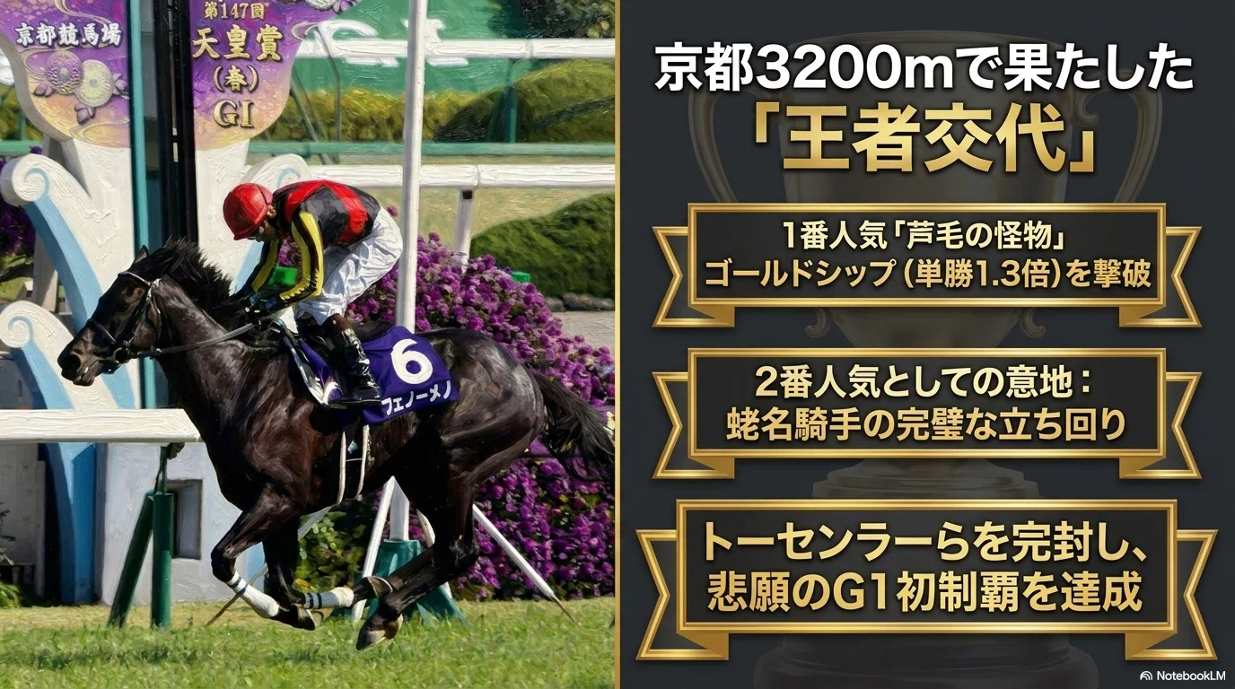 フェノーメノ -故障を乗り越え、史上3頭目の天皇賞・春連覇-｜ハサミ
