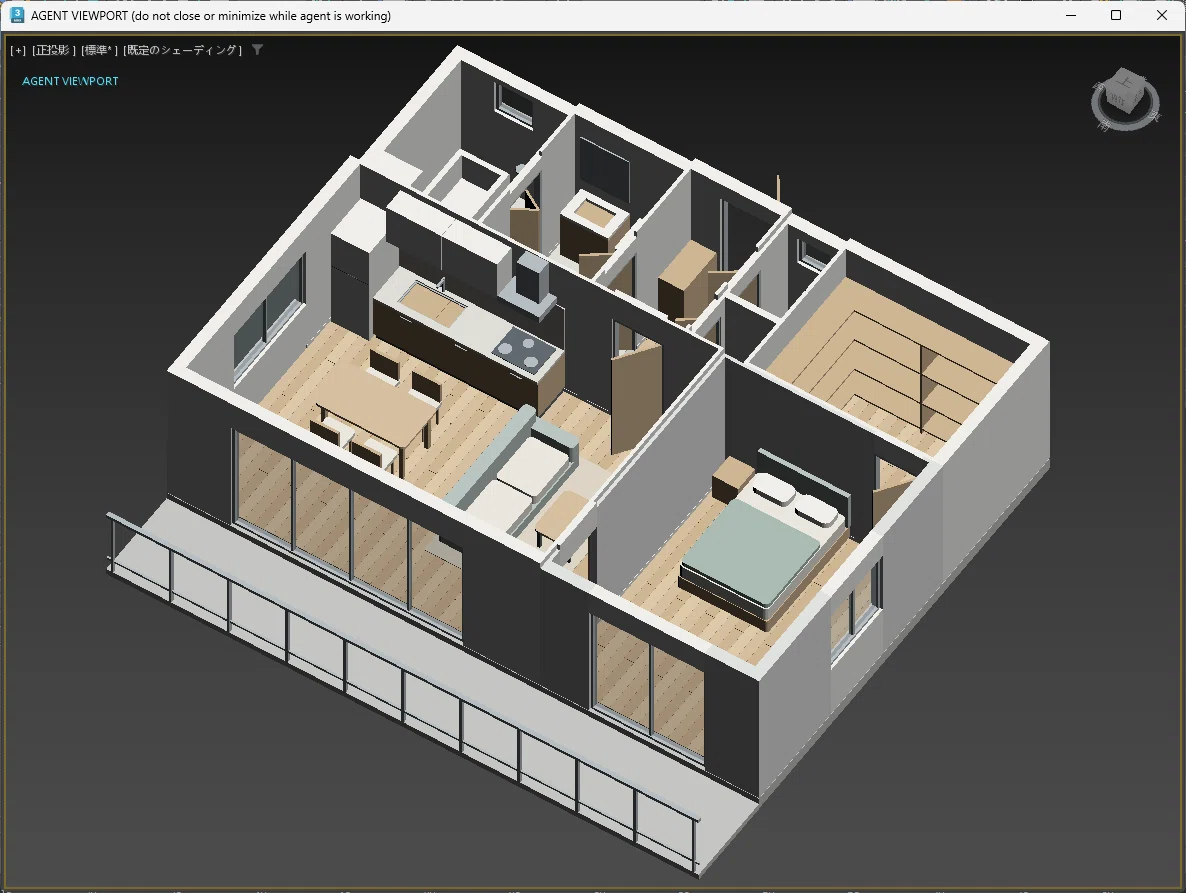 DXF 到 1LDK:3ds Max 初模与后续分工