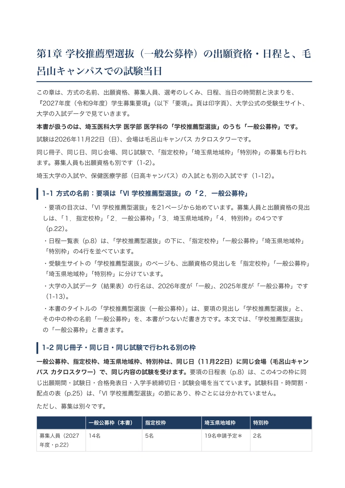 [Saitama Medical University] School Recommendation Selection (General ...