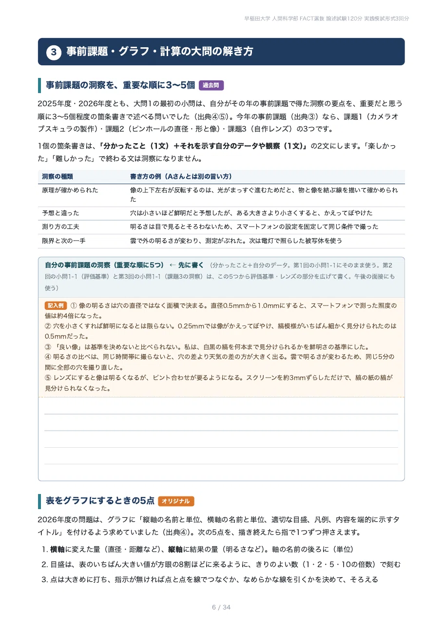 [FY2027] Waseda University School of Human Sciences FACT Selection ...