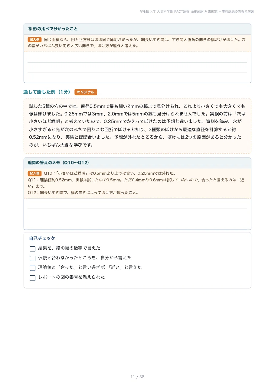 [2027 Academic Year] Waseda University Faculty of Human Sciences FACT ...
