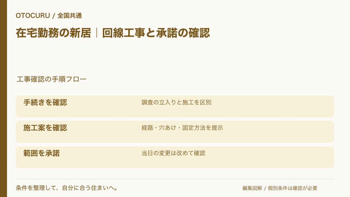New Home for Remote Work | Checking Before Line Installation｜OTOCURU オト ...