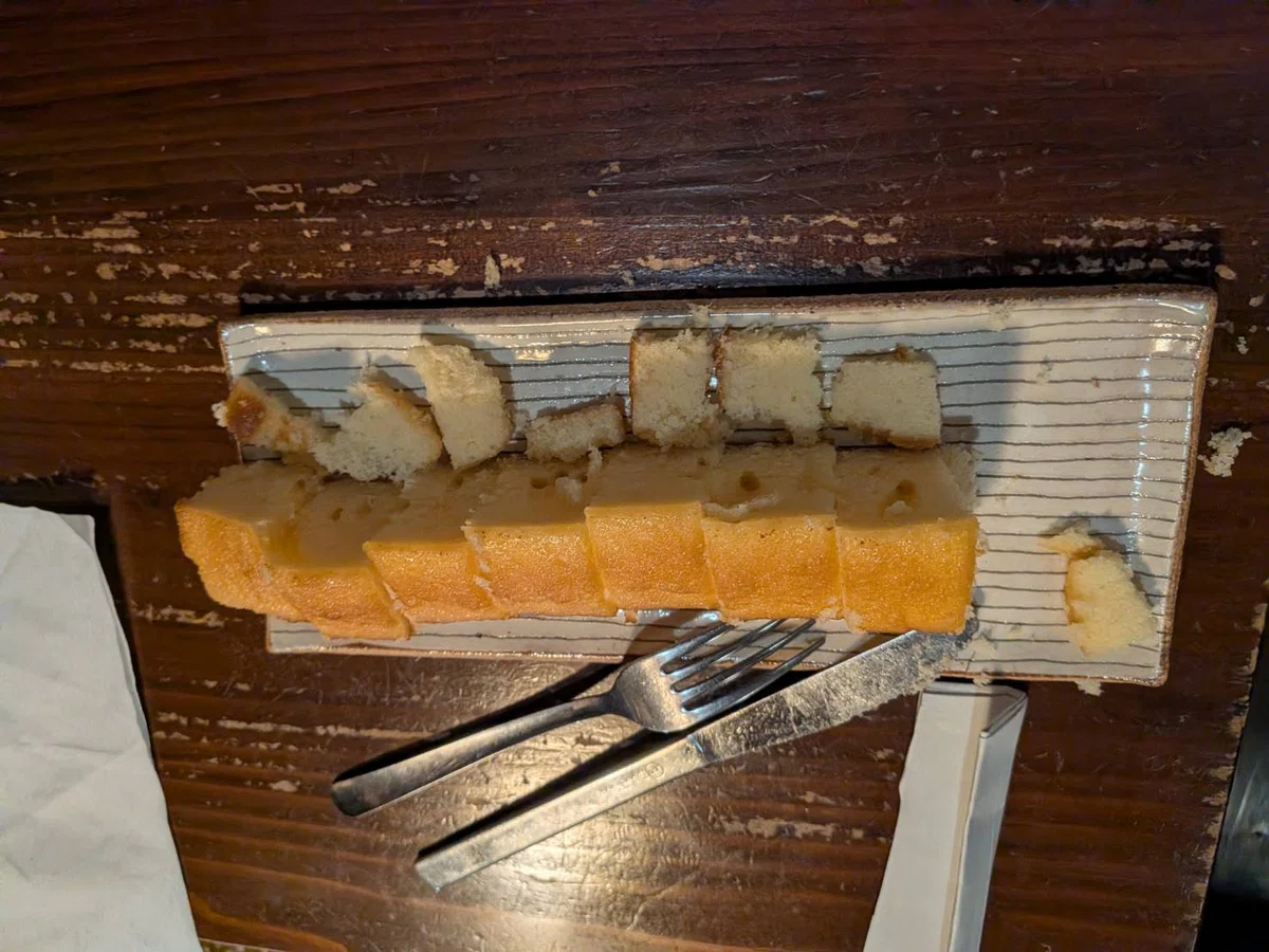 Dividing Paper and Cake into 7 Equal Parts on a Monday Night at Joto ...
