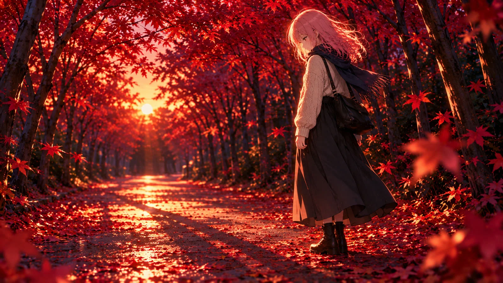 This was the color of the autumn leaves when I looked up | Original MV ...