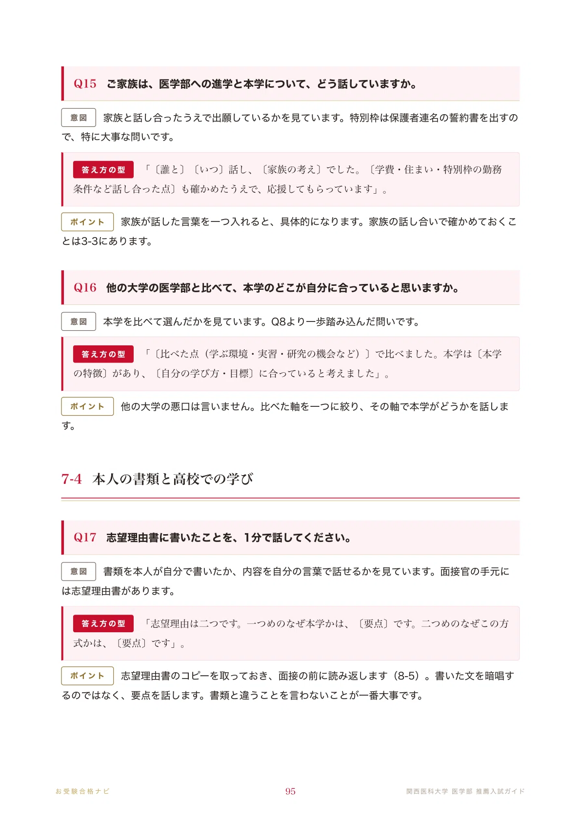 関西医科大学 医学部】推薦 面接・小論文 全192ページ｜シリーズ累計