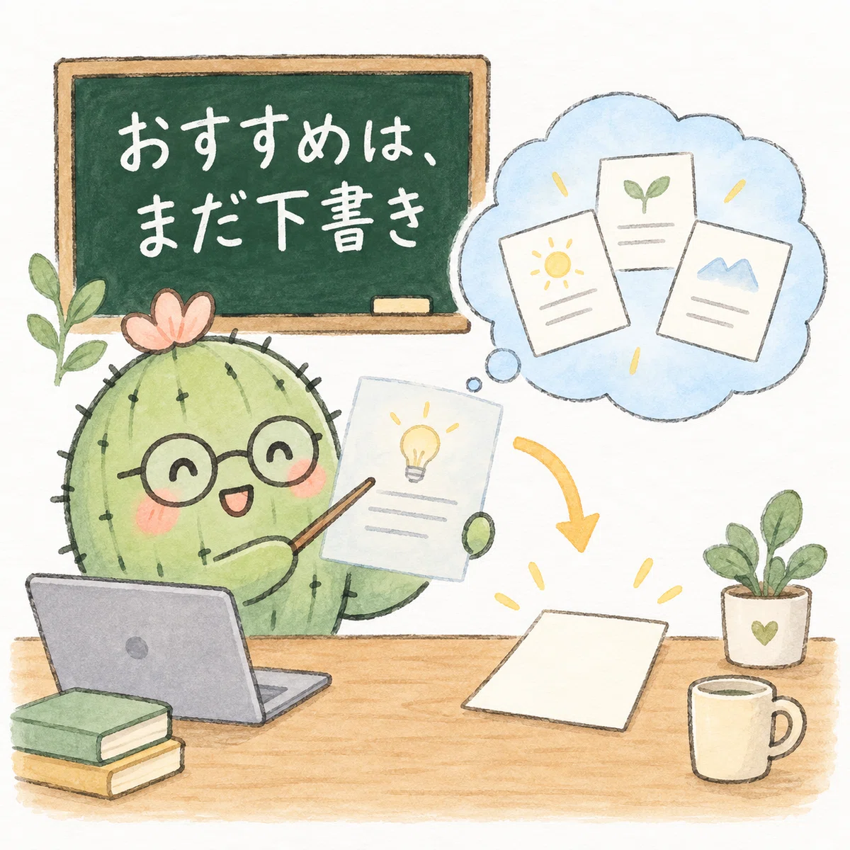 Sentence Predictive Use Tab to insert gray text in Claude Code|AI黒板・サボテン先生