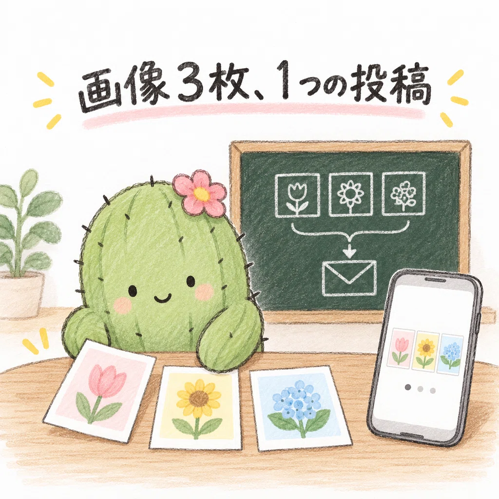 サボテン先生の図解：完成したときの状態