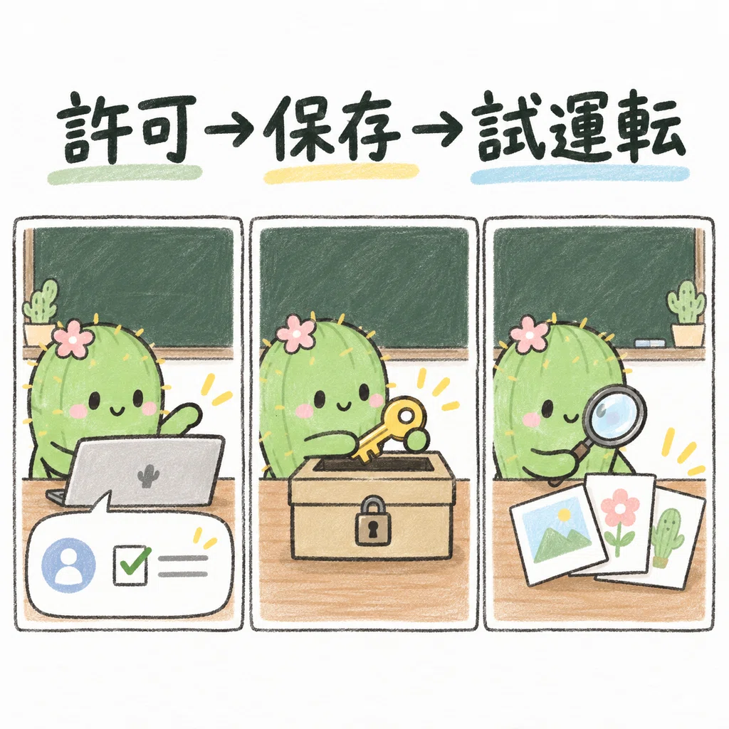 サボテン先生の図解：手順