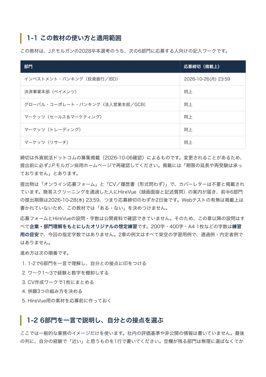 J.P. Morgan Internship Application Essay Examples and Writing Guide: 10 ...