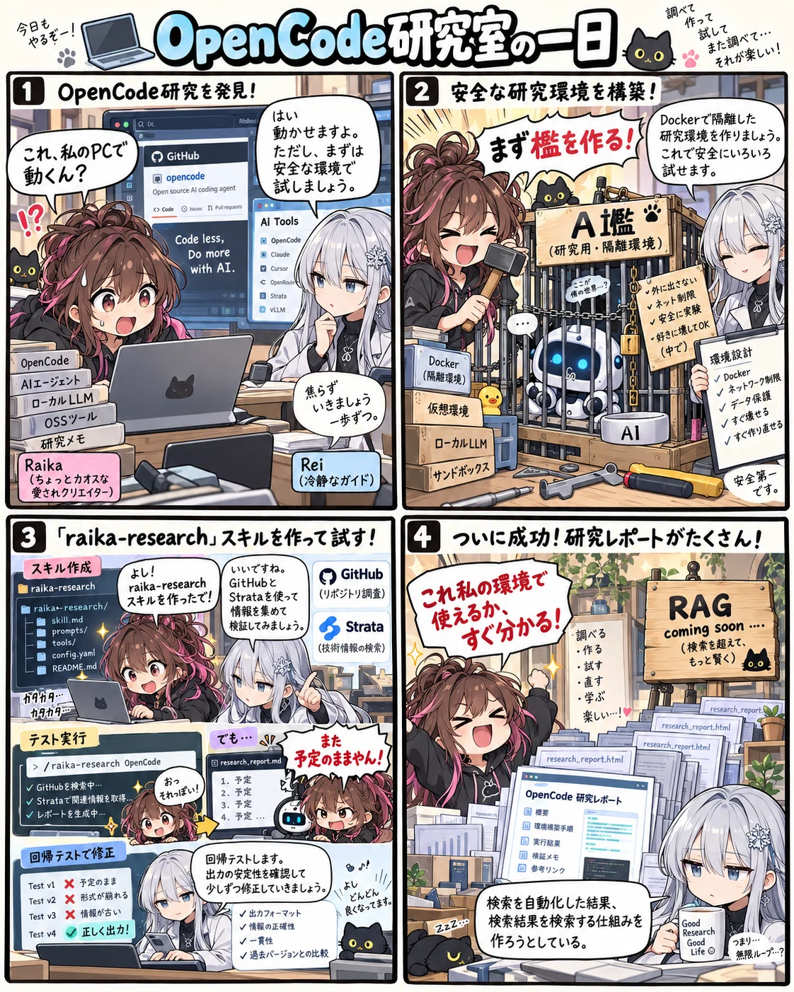 OpenCodeに「私のPCで動く？」を調べてもらうSkillを作った【制作ログ