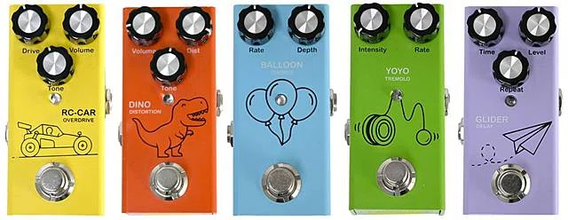 PLAYTECHよりミニサイズのエフェクター「TOY BOXシリーズ」5種が登場