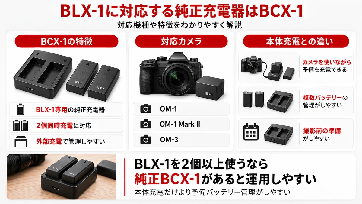 [OM SYSTEM] BLX-1 Charger Recommendations | How to Choose Between the ...