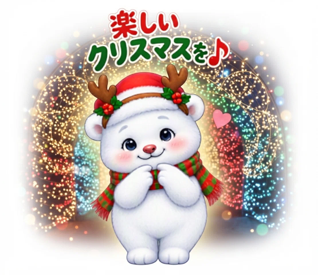 LINE Sticker ☆ Polar Bear Christmas ☆ Release｜もふもふまうまう