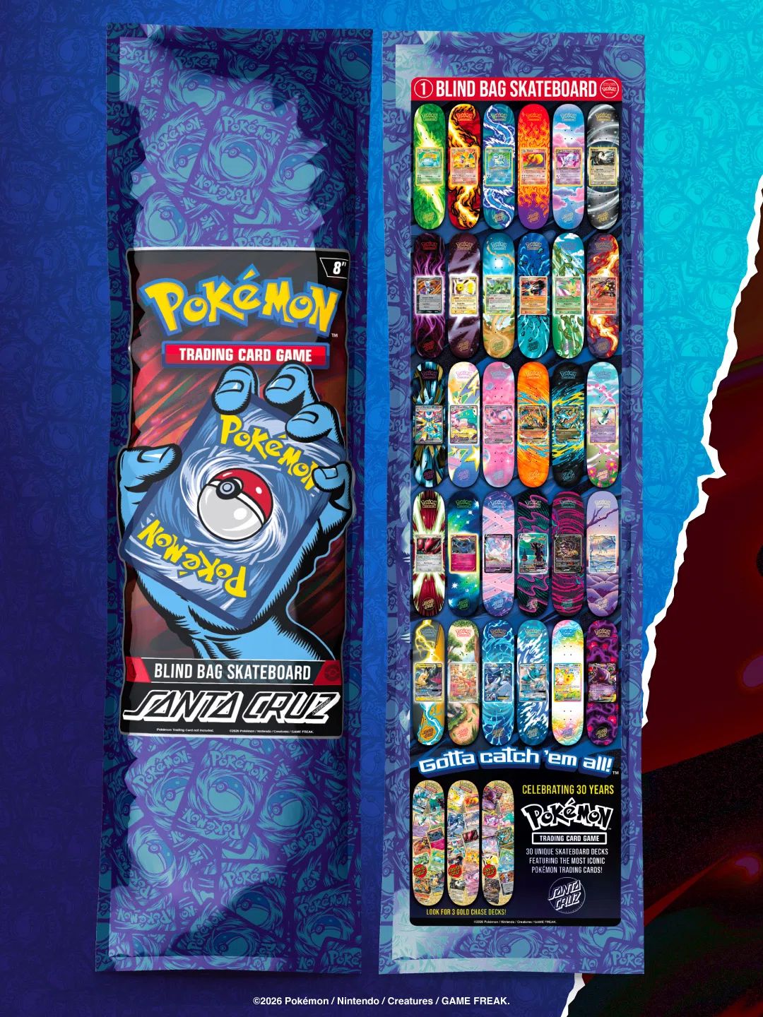 Santa Cruz x Pokémon TCG Skateboards | Releasing October 17 at 10