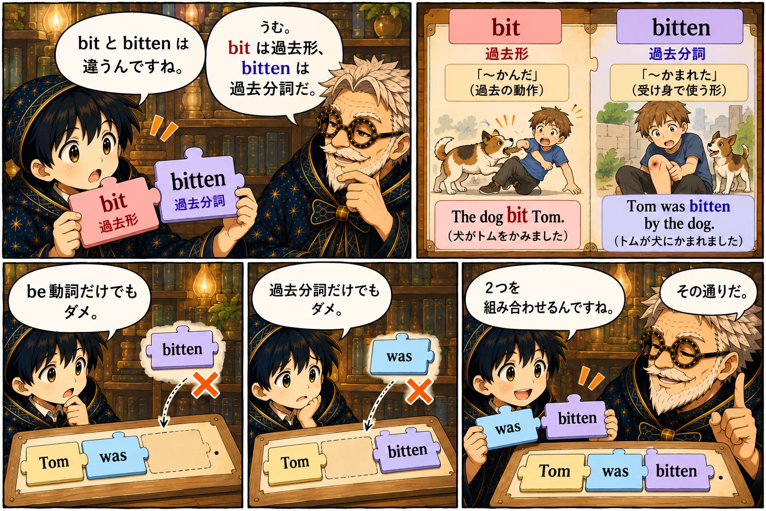 be-verb + past participle｜Michiko