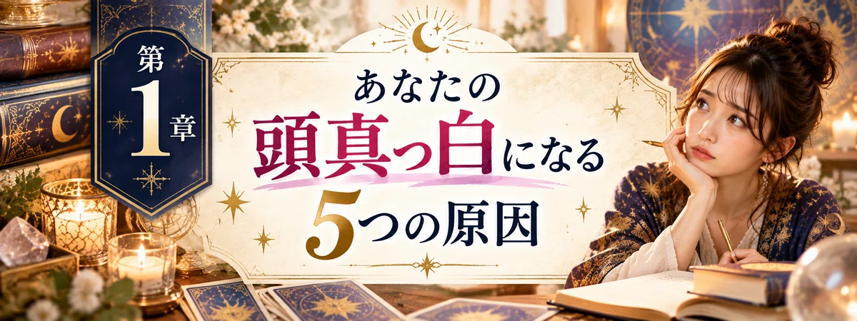 [Fortune Teller's First Aid Kit 1] Before your mind goes blank during a ...